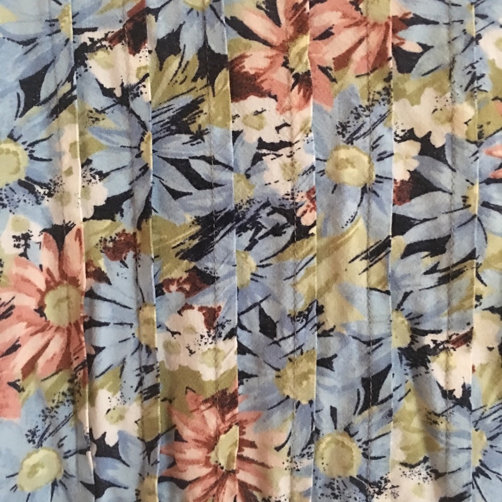 Retro Blue Flower Maxi Dress!